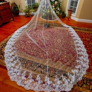 White Wedding Bridal Overskirt